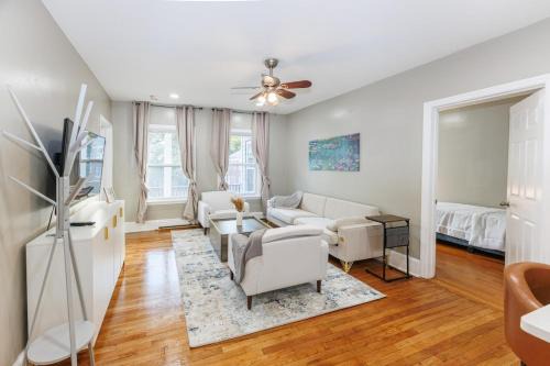 Roxbury Apartment | In-Unit Laundry Your Family and Friends Space