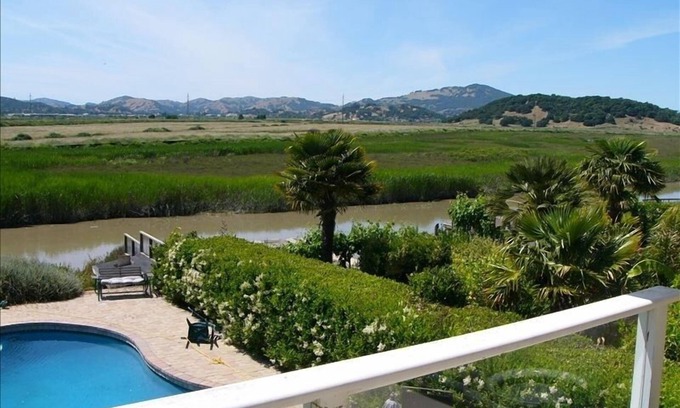 Novato House | Incredible Waterfront Property, Pool, Boat, Gardens, and More!
