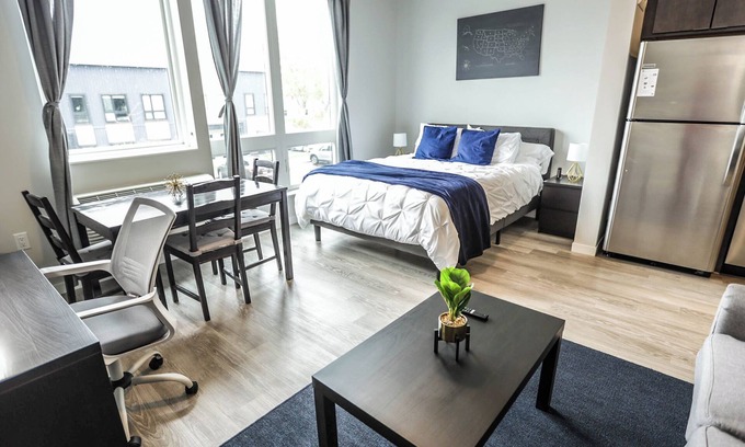 Richfield Apartment | Indigo Suite: 10 Mins to MSP/MOA, Queen Bed, Free assigned parking