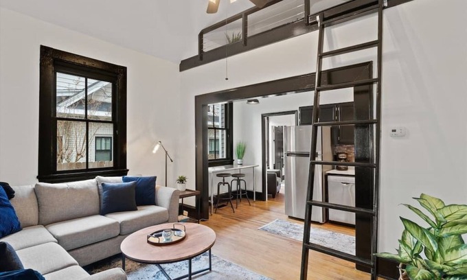 Southwest Raleigh Apartment | Industrial 1bd/1ba Condo in Unbeatable Location