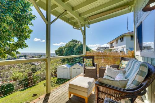 Aiea Apartment | Inviting Aiea Bungalow with Balcony, Grill and Views!