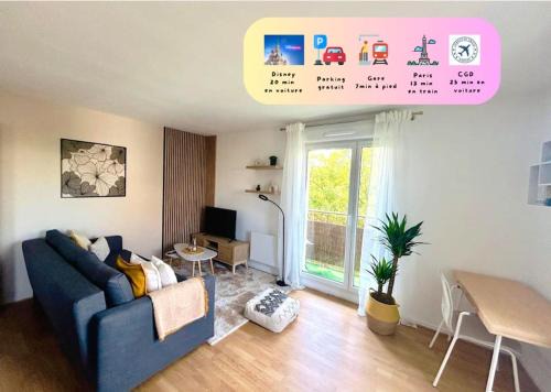 Chelles Apartment | Iris - T2 cosy Chelles