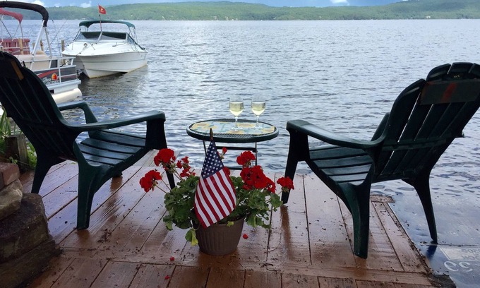 North Lake George Apartment | Island View 2. Apartment W/ Lakeside Patio Perfect For 2. Cozy + Economical