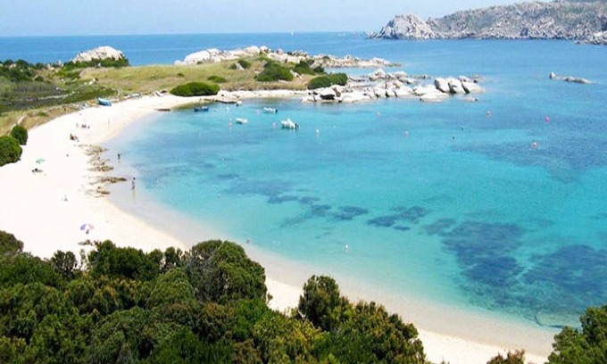 Capo Testa Apartment | Cape Testa house with sea view and garden