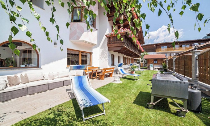 San Martino in Passiria Apartment | Holiday Apartment ‘Sonnenparadies 1’ with Mountain View, Wi-Fi & Garden