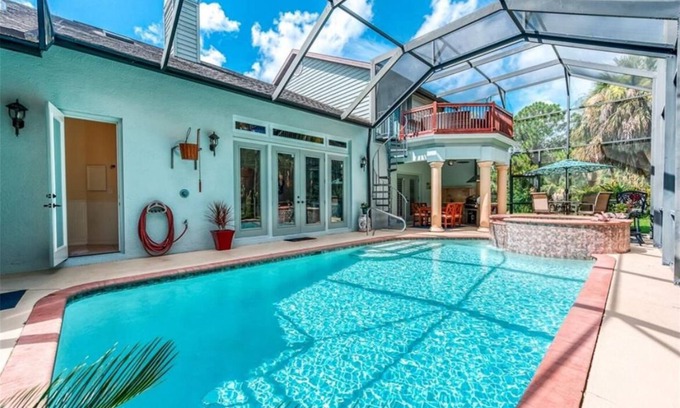 Rural Estates House | Just miles to Naples beaches a pool, hot tub, giant firepit and outdoor kitchen.