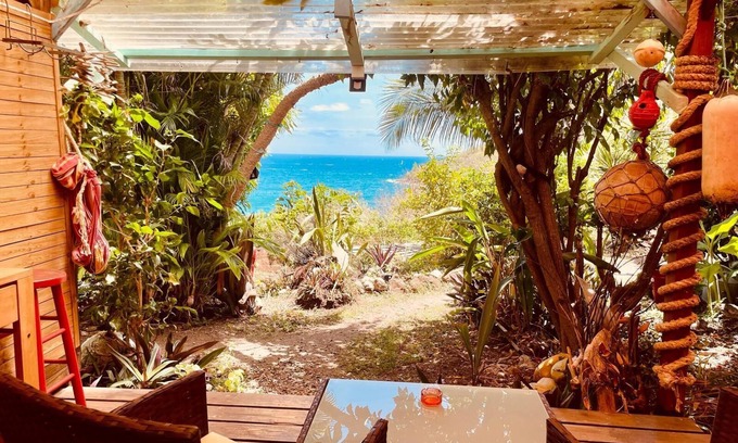 Terre-de-Bas Cabin | Kaz'ba - sea view - direct beach access to Turtle Bay
