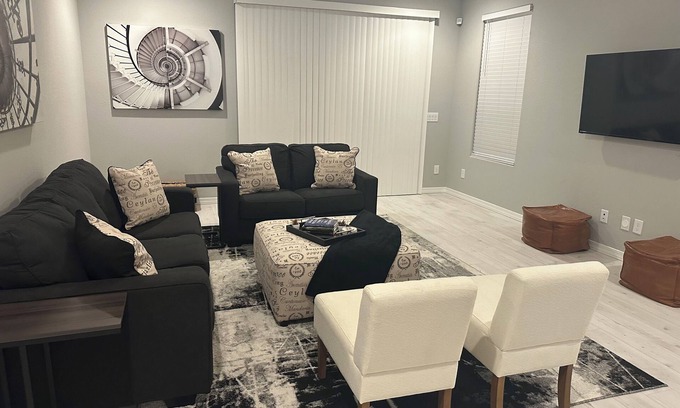 Glendale House | Kick back and relax in this calm, stylish space we called The Lion’s Zen!