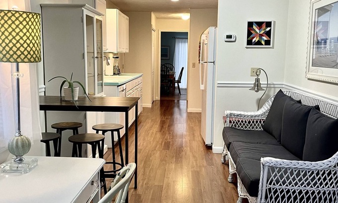 Harbor Springs House | Kitchen, living and dining space. 4bedroom, 3bath. Lg deck. Walk to downtown.
