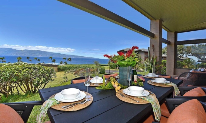 Kapalua Condo | KRV 2614 Remodeled 2BD Kapalua Villa wPanoramic Ocean Views