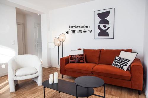Chateauroux Apartment | L’Abstrait-gare/centre, neuf, tout équipé