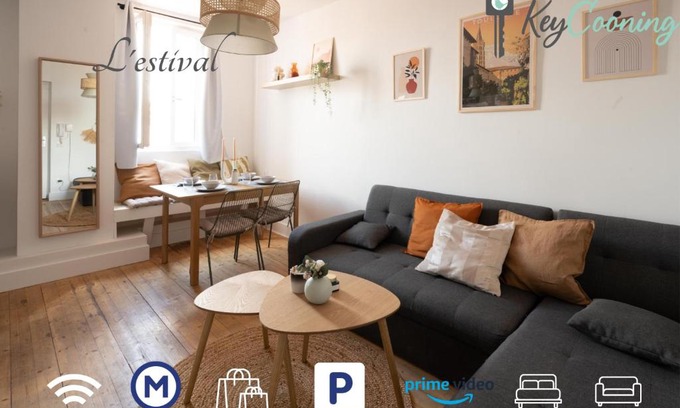 Saint - Michel Apartment | L'estival Champêtre - Métro et tramway a côté