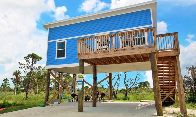 Fort Morgan House | La Casita Azul - Sit on Your Balcony and Let Your Worries Wash Away with the Tid