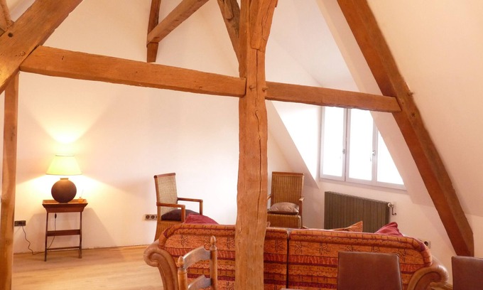 Amboise Apartment | La Citadine : Historic Amboise, Heart of Old Town, Royal Views of Chateau, A/C