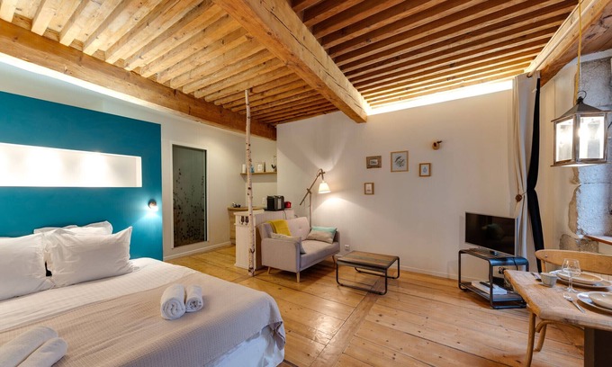Annecy Old Town Apartment | La Cour Filaterie - Suite of 30 sq. m in the ❤️ Annecy 🥐 breakfast included
