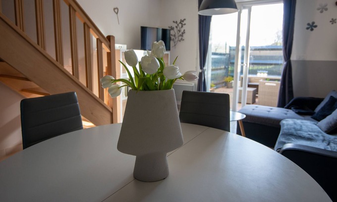 Eu House | La Shaneliere. - gite terrace and near the beach