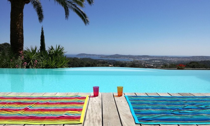 Ollioules Villa | 'LA VILLA COURTINE' private heated pool panoramic view!