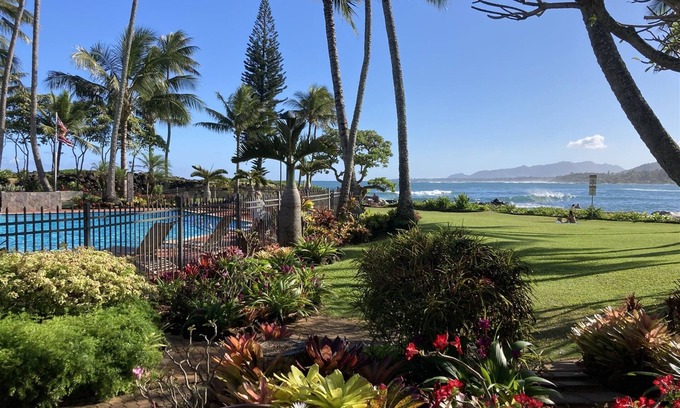 Wailua Condo | Lae Nani 114 Beautiful Ground Floor Beachfront Condo in Kapa'a!