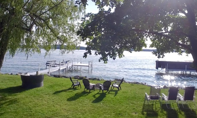 Boyne City House | Lake Charlevoix Beautiful Sunsets Waterfront Home 3 BR's 3.5 Baths