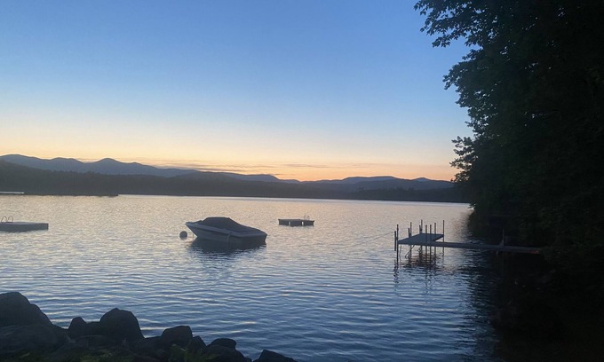 Center Lovell Cabin | Lake Front Camp with Mountain a view