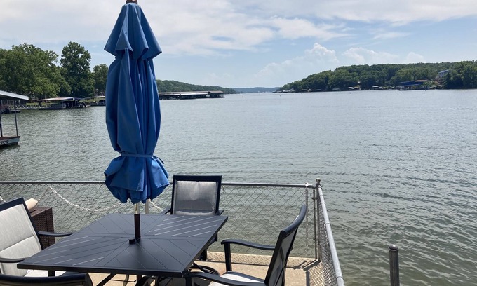 Gravois Mills House | Lake front with view, dock and calm water