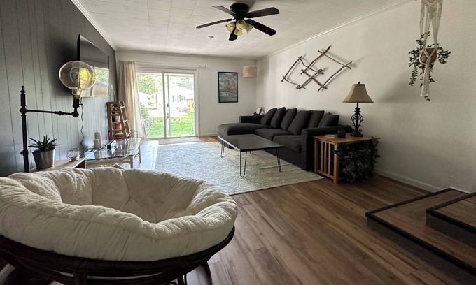 Como Cottage | Lake Geneva cottage with Lake Como private beach access right down the road.