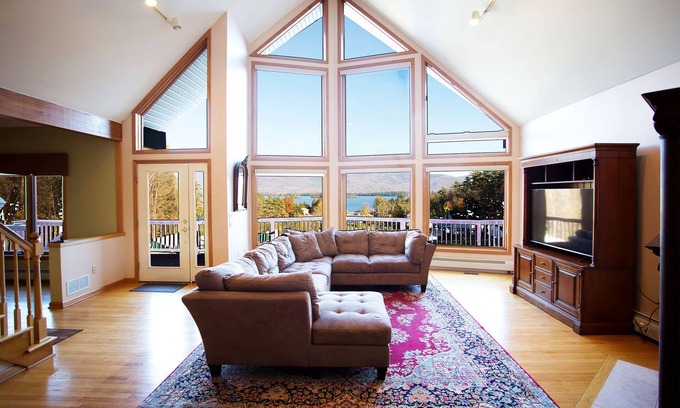 Lake George House | Lake George House with Beautiful Lake Views and Lake Access 6 Bedrooms 14 People