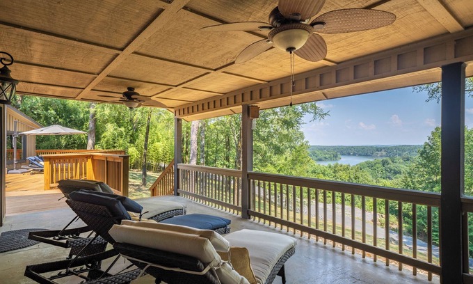 Royal Villa | Lake Hamilton Tranquility Villa with boat dock on private 20 acres!