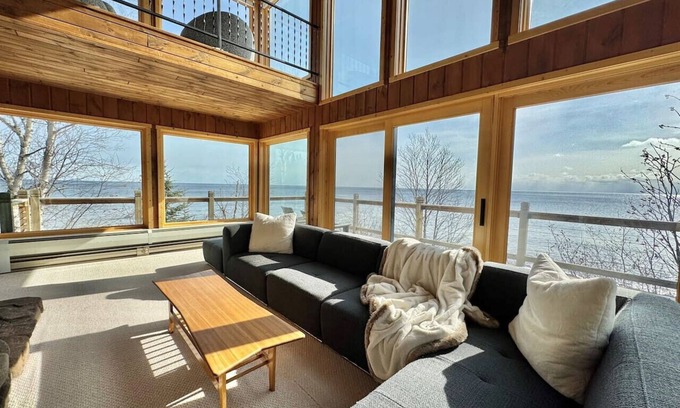 Grand Marais House | Lake Superior Retreat Private Wooded Haven with Panoramic Views