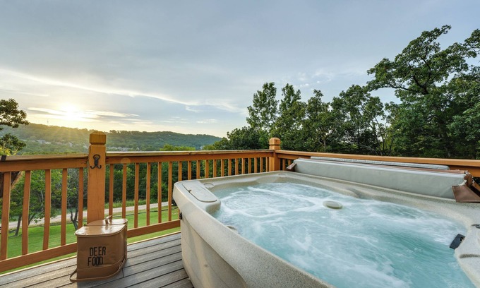 Blue Eye House | Lake-View Home in Blue Eye w/Hot Tub & Fire Pit!