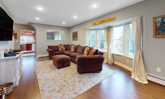 Crystal Beach House | Lake-view home with beach access, private dock, 2 kayaks, firepit, fireplace