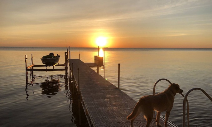 Egg Harbor House | Lakefront! 5 Star Home on the Bay! Waterfront Property with 200ft of Shoreline.