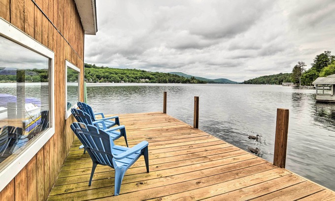 Alton Bay House | Lakefront Alton Bay Retreat w/Dock Near Beaches!
