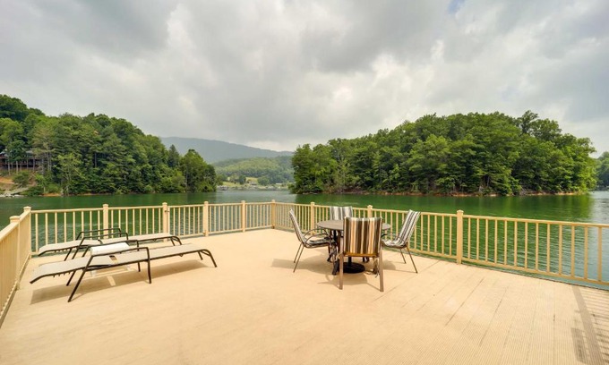 Butler House | Lakefront Butler Retreat with Hot Tub and Dock!