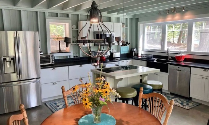 Orland Cabin | Lakefront camp featuring a small lodge and 3 cabins - Sleeps up to 20 guests.