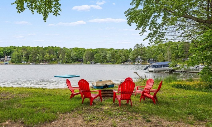 Gaylord House | Lakefront Cottage-Stunning Views! Sandy Shore-Clear Deep Lake-Golf/Ski nearby!