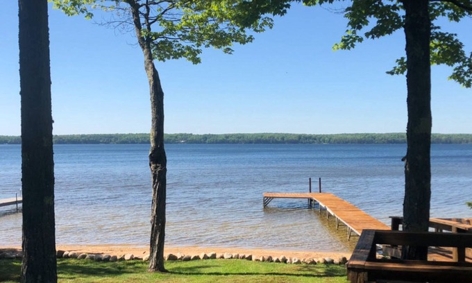 Phelps House | Lakefront, dog-friendly home with beach access, kayaks and firepit