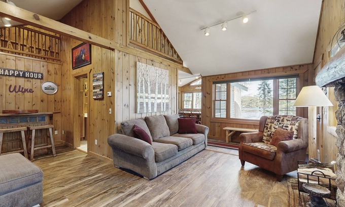 Manitowish Waters Cabin | Lakefront Family Getaway w/Private Dock, Sauna & Bunk House - 1 Dog OK