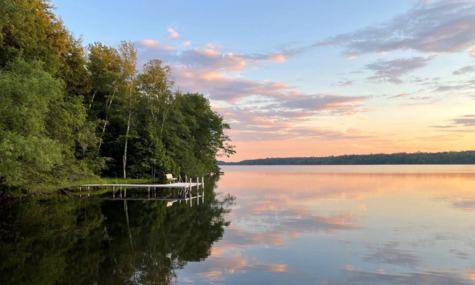 Lac du Flambeau House | Lakefront Home On Fence Lake