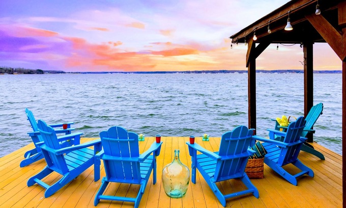 Bumpass House | Lakefront Lake Anna Views, Dock, Hot Tub, Firepit