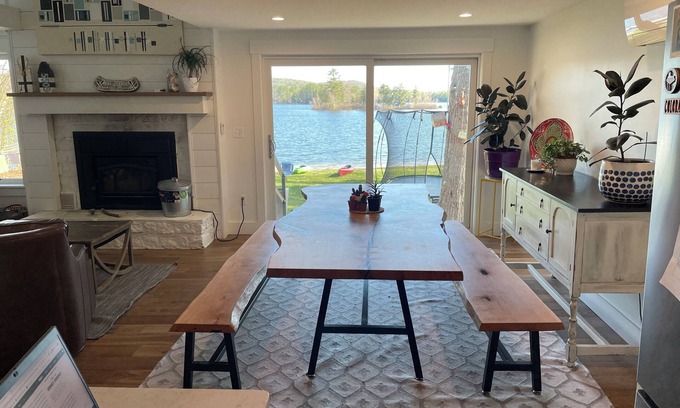 Raymond House | Lakefront Living. Kayak while bald eagles soar above and loons call out.