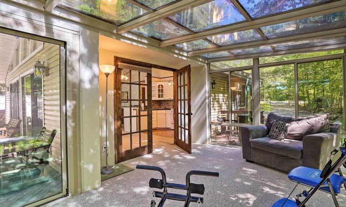 Milford House | Lakefront Milford Home w/Pvt Dock & Hot Tub!