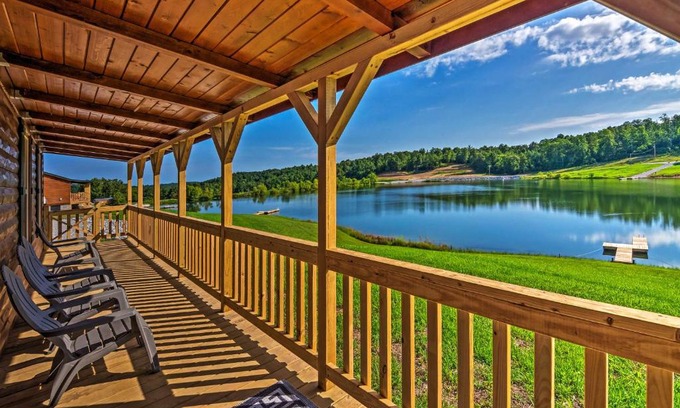 Rocky Hill House | Lakefront Paradise On-Site Hiking and Waterfall!