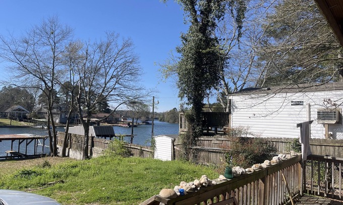 Lakeland RV Rental | lakefront spot for tent/small rv w/access to shared bathroom pet friendly