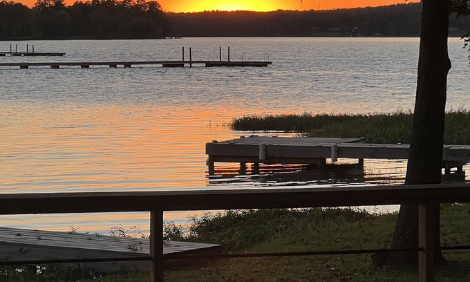 Lincoln House | Lakeside Luxury: Covered RV Site with Upgraded Patio and Private Pier