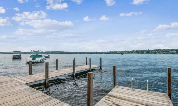 Laconia Condo | Lakeview 2-bedroom condo in Laconia with AC, WiFi