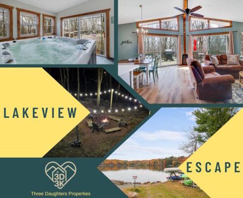 Lake Harmony Estates House | Lakeview Escape With Hot Tub & Fire Pit