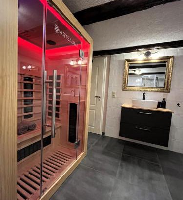 Porschdorf Apartment | Landhaus Wohnung - SAUNA, Balkon, Netflix, Parkplatz