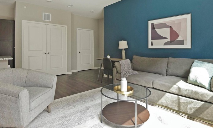 Chesterfield Apartment | Landing | Chic 1BD, Courtyard, Clubhouse
