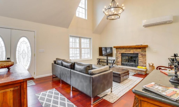 Pocono Lake House | Large Deck and Fire Pit Secluded Pocono Lake Home